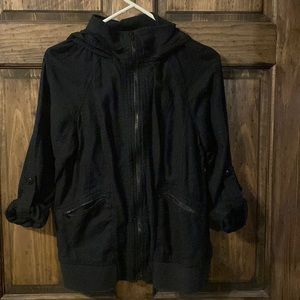 Black 3/4 sleeve jacket